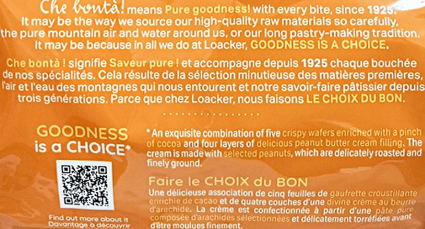Loacker Quadratini Peanut Butter 250g