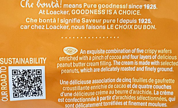 Loacker Quadratini Peanut Butter 125g