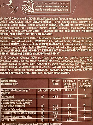 Ferrero Rocher Milk Hazelnut 90g