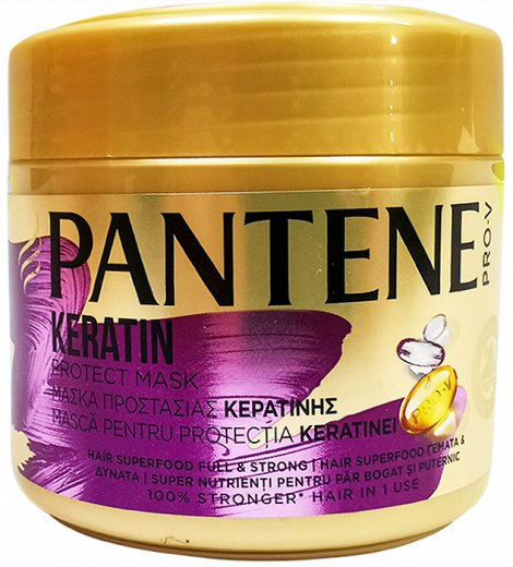 Pantene Pro V Hair Superfood Μάσκα Προστασίας Κερατίνης 300ml