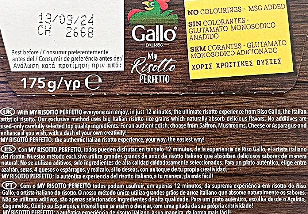 Gallo Risotto Perfetto 4 Cheese 175g