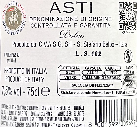 Abbazia Asti D.O.C.G. 750ml