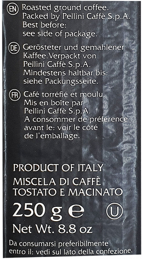 Pellini Εκλεκτός Καφές Espresso Vellutato 250g