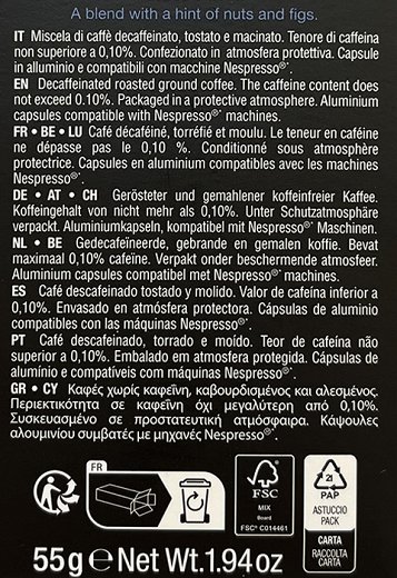 Pellini Decaffeinato Καψούλες 10Τεμ