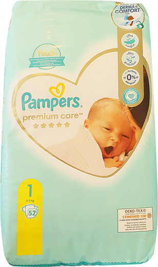 Pampers Premium Care 1 52Τεμ