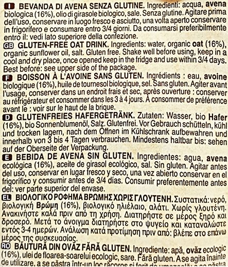 Scotti Bio Ρόφημα Βρώμης Χωρίς Γλουτένη 1L