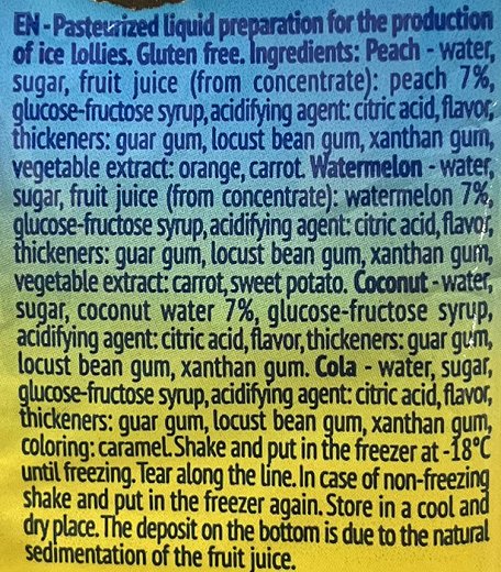 Polaretti Happy Summer Ice Lollies To Freeze With Fruit Juice 10x40ml