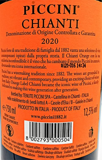 Piccini Chianti DOCG 750ml