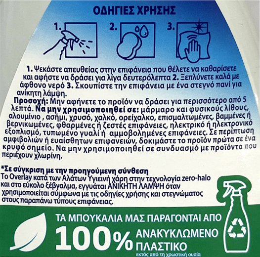 Overlay Κατά Των Αλάτων Spray 650ml