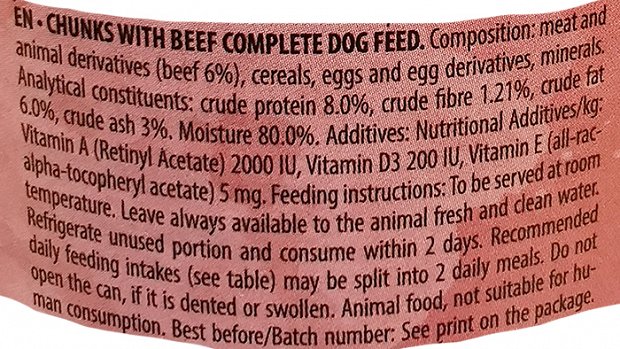 Simba Dog Chunks With Beef 415g