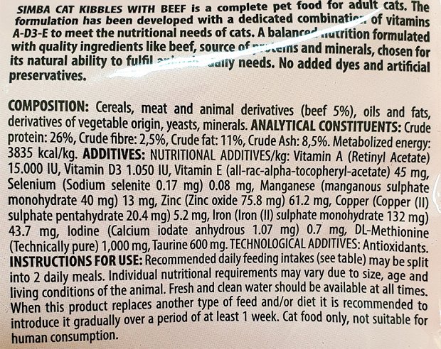 Simba Adult Dry Food Beef 400g