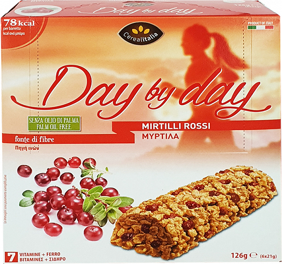 Cerealtalia Κράνμπερι Bars 6Τεμ