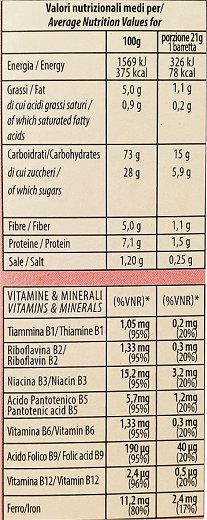 Cerealtalia Κράνμπερι Bars 6Τεμ