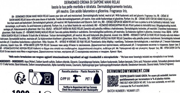Dermomed Relax Iris Handsoap 1000ml