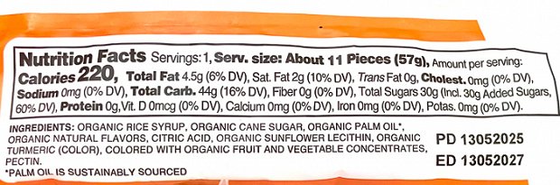 Yumearth Organic Chewys 57g