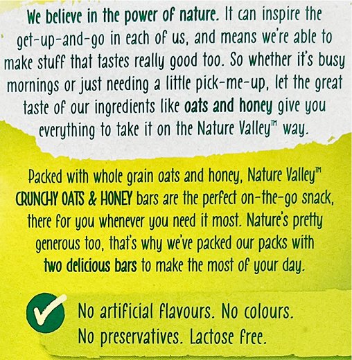 Nature Valley Crunchy Μπάρες Βρώμη & Μέλι 5x42g
