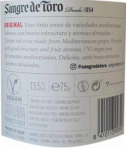 Sangre De Toro 750ml