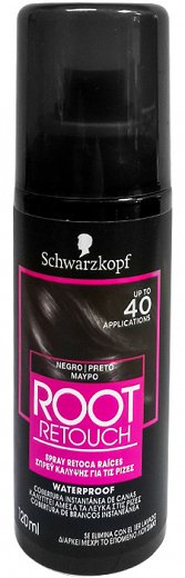 Schwarzkopf Root Retoucher Spray Κάλυψης Ρίζας Μαύρο 120ml