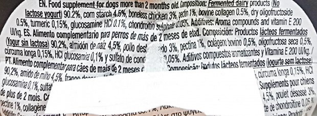 Yow Up Yogurt Articular Collagen & Chondroprotectors Chicken 115g