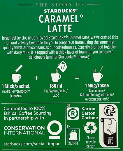 Starbucks Caramel Latte 5x23g