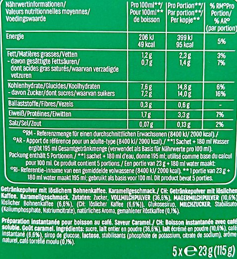 Starbucks Caramel Latte 5x23g