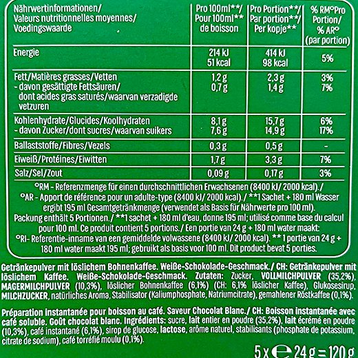 Starbucks White Mocha 5x24g