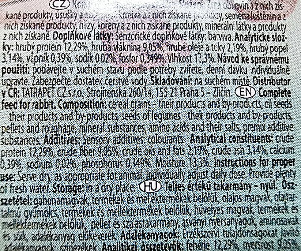 Tatrapet Fantasia Supermix Τροφή Για Κουνέλια 500g