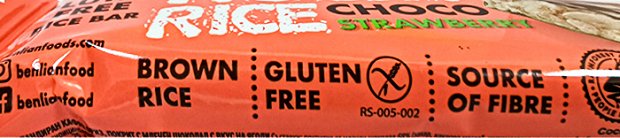 Rocky Rice Choco Strawberry Rice Bars Gluten Free 18g