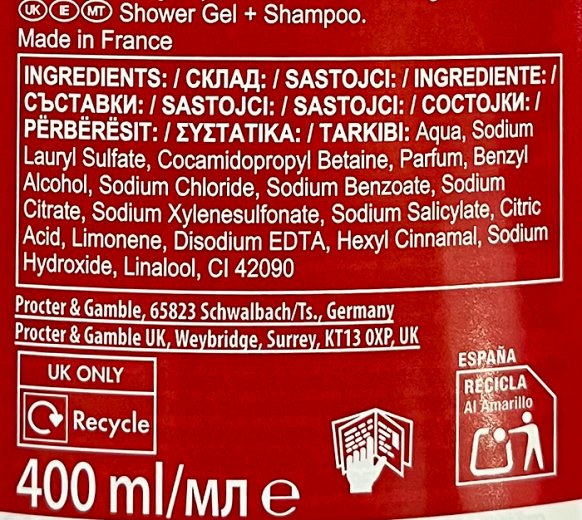 Old Spice Tomorrow Land 3 In 1 Shower Wash 400ml