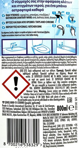 Viakal Classic Spray Against Limescale 800ml