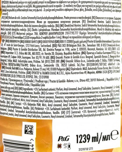 Lenor Fragrance Therapy Gold Orchid & Vanilla Συμπυκνωμένο Μαλακτικό 59 Πλύσεις 1239 ml