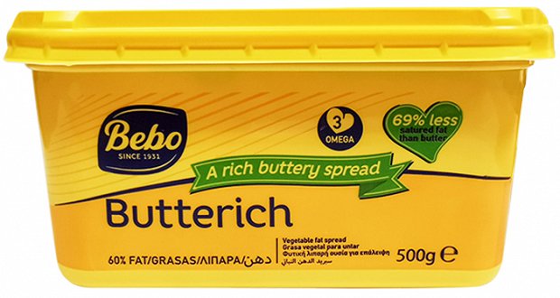 Bebo Butterich Vegetable Fat Spread 500g
