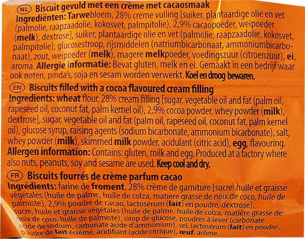 Hellema Fourre Choco Biscuits 300g