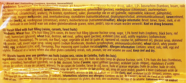 Hellema Sunbest Biscuits Raisins & Forest Fruit 5Pcs