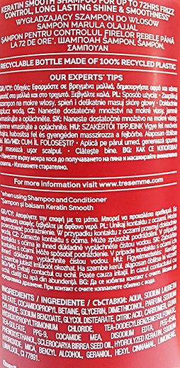 Tresemme Shampoo Keratin Smooth 400ml
