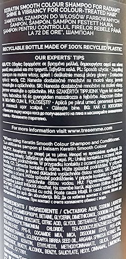 Tresemme Shampoo Keratin Smooth Colour Moroccan Oil 400ml