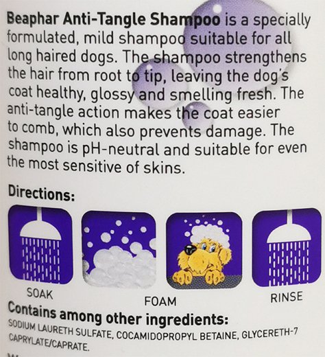 Beaphar Anti Tangle Long Hair Dog Shampoo 250ml