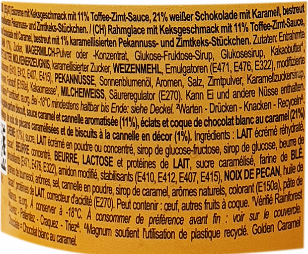 Magnum Double Gold Caramel Billionaire Παγωτό 440ml