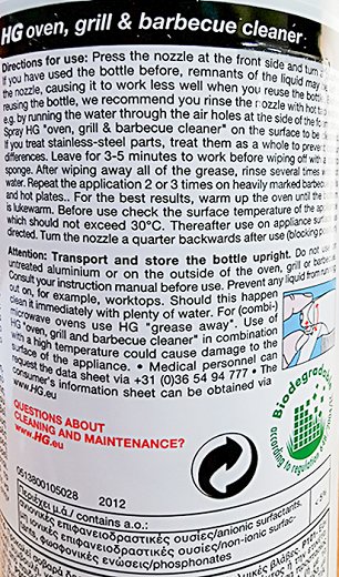 Hg Oven Grill & Barbecue Cleaner 500ml