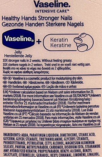Vaseline Healthy Hands Stronger Nails 200ml
