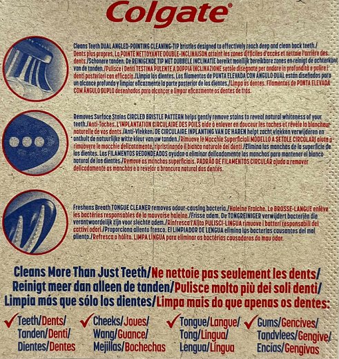 Colgate Triple Action Toothbrush Medium 4Pcs Family Pack