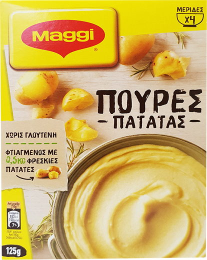 Maggi Mousline Πουρές Πατάτας 125g 4 Μερίδες