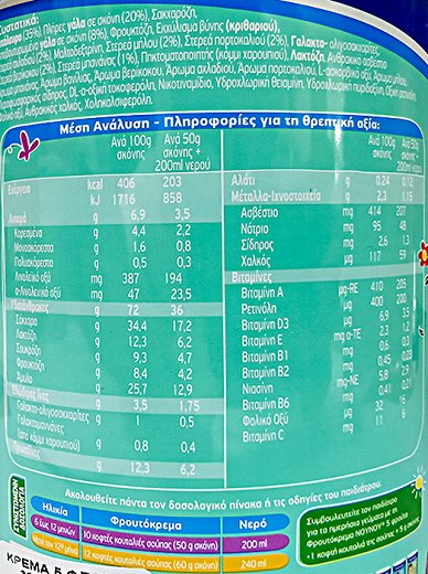 Νουνού Φρουτόκρεμα 5 Φρούτα & Γάλα 300g -0.20€