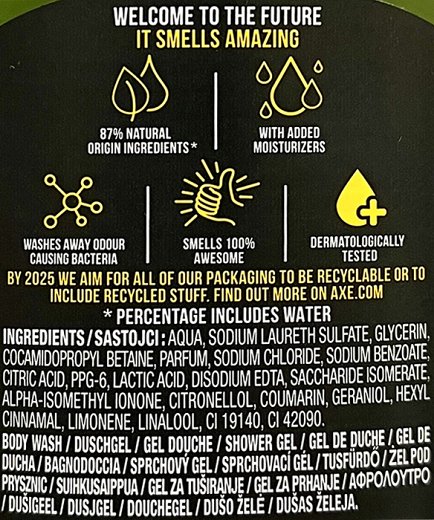 Axe Epic Fresh Boost 3 In 1 Shower Gel 400ml