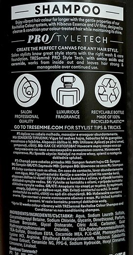 Tresemme Shampoo Revitalise Colour Hibiscus Essence 400ml