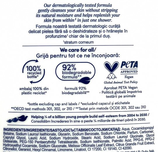 Dove Fruity Nourish 0% Sles Shower Gel 720ml