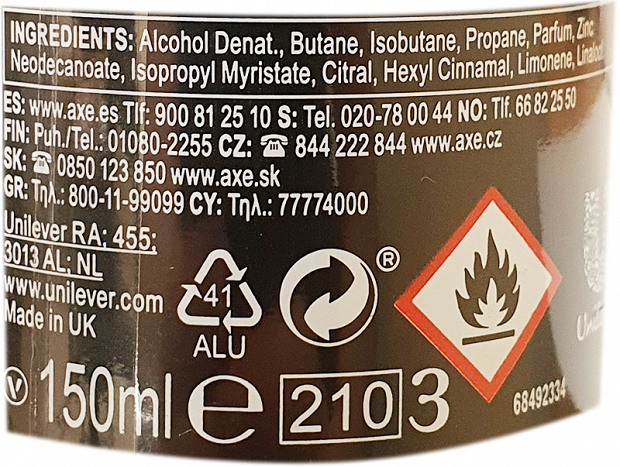 Axe Deodorant Wild Mojito & Cedarwood Spray 150ml 1+1 Δώρο