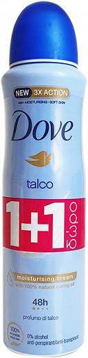 Dove Deodorant Talco Spray 50ml 1+1 Δώρο