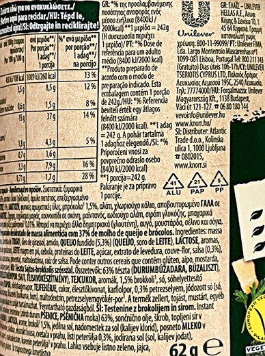 Knorr Pasta Snack Pot Broccoli & Cheese 62g