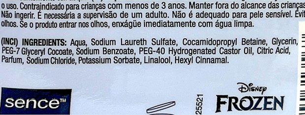 Sence Disney Frozen Αφρός Καθαρισμού Για Χέρια & Σώμα Αντλία 300ml